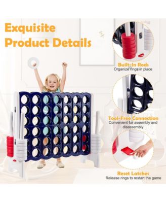 Jumbo 4 in a Row 4-to-Score Giant Game Set-White