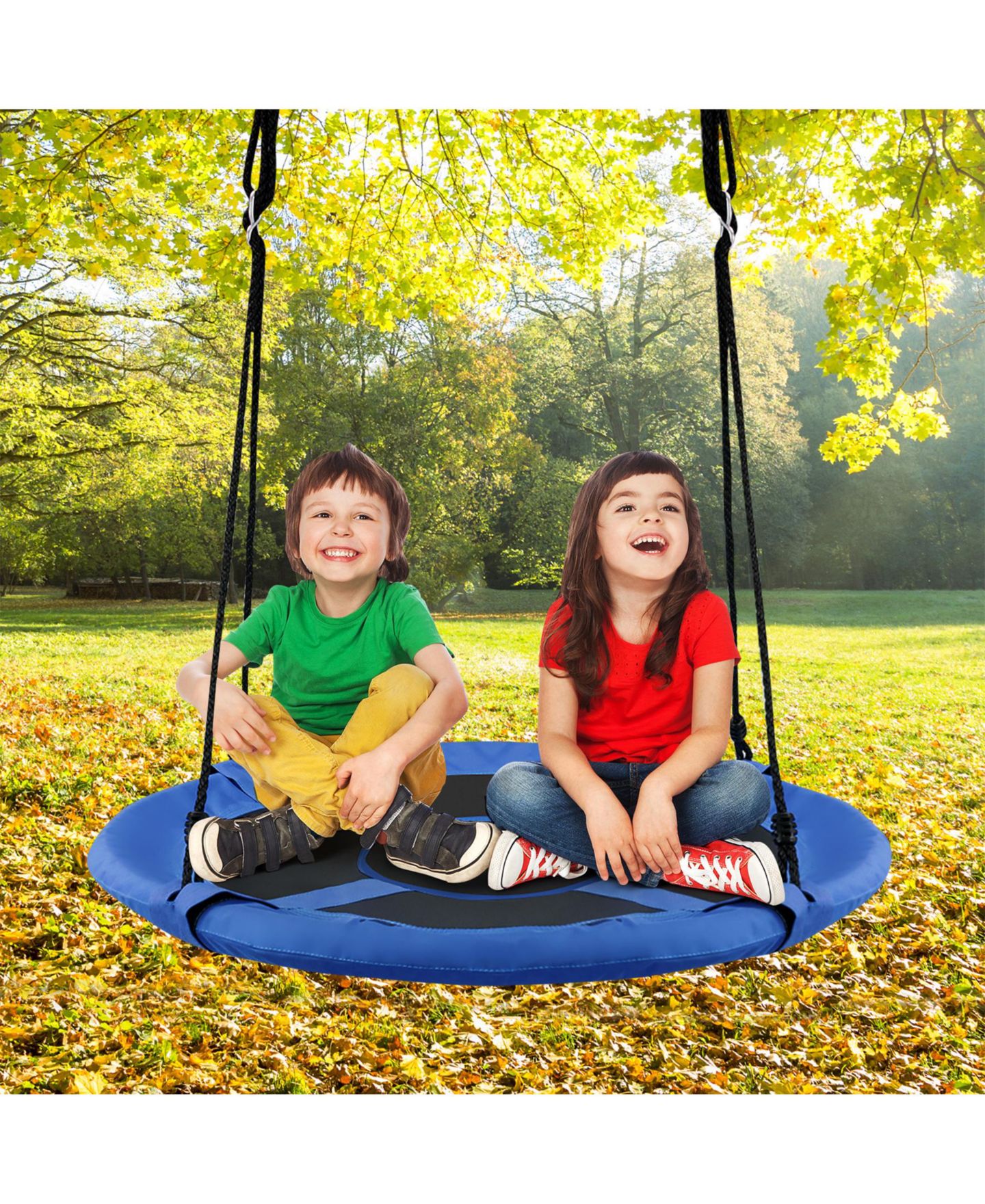 Детские игрушки SUGIFT 2-in-1 40-Inch Detachable Tent Swing Set, Fits 2-3 Kids, Ages 3-10, цвет: Синий — фото 2