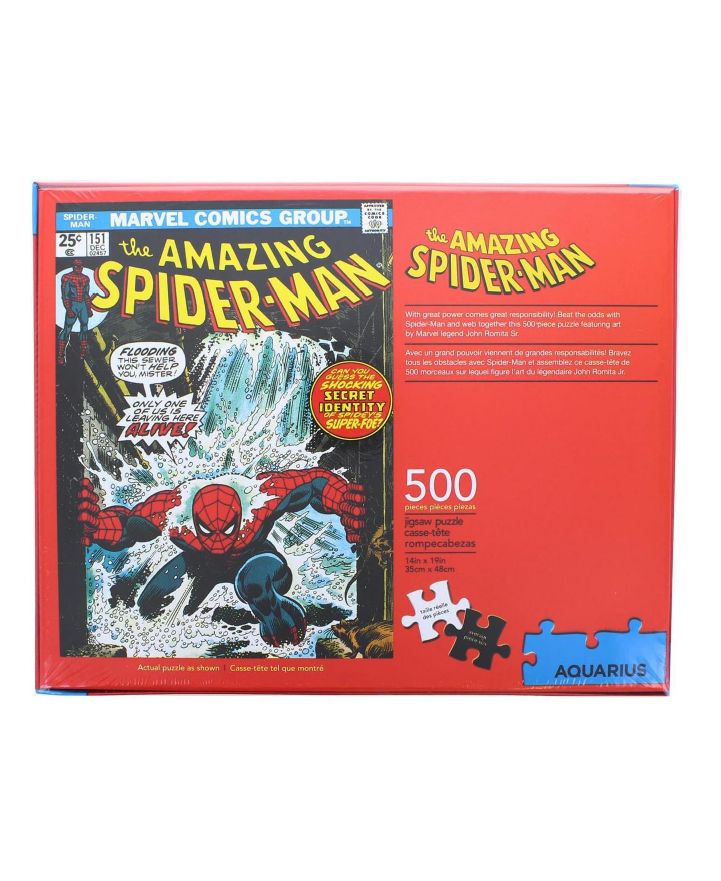 Детский пазл NMR Distribution Marvel Spider-Man #151 Comic Cover 500 Piece Jigsaw Puzzle — фото 3
