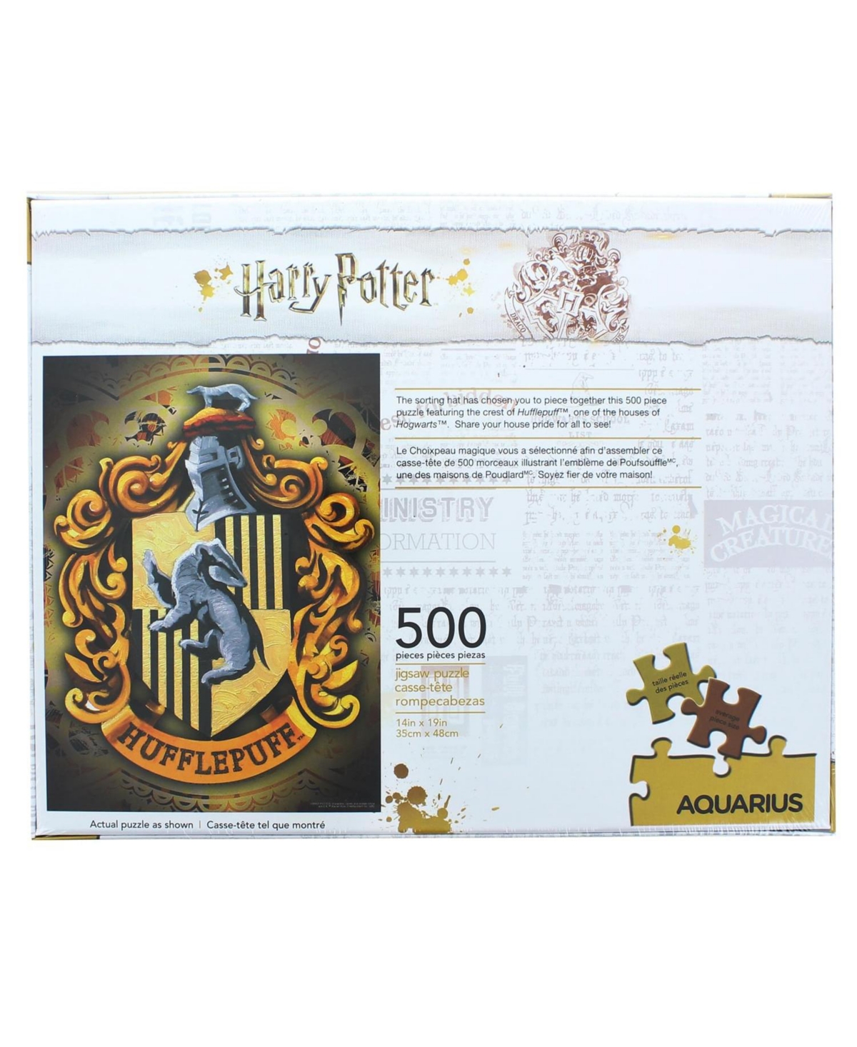 Nmr Distribution Harry Potter Hufflepuff Logo 500 Piece Jigsaw Puzzle