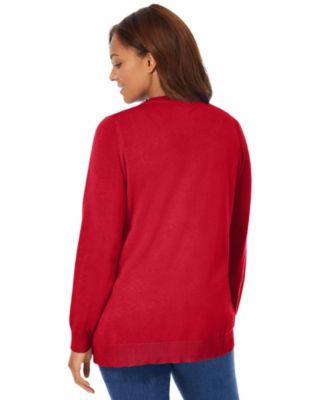 Plus Size Within Perfect Long-Sleeve Cardigan