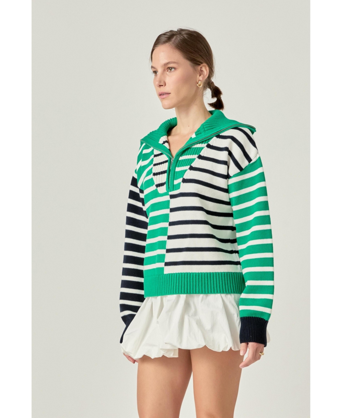 English Factory Women's Multi Stripe Knit