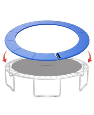 8FT Trampoline Spring Cover with Split Design Waterproof Surface EPE Foam Padding