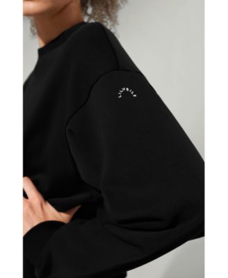 Women's SILKERRY Oversized Porchlight Balance Crew Pullover Sweatshirt