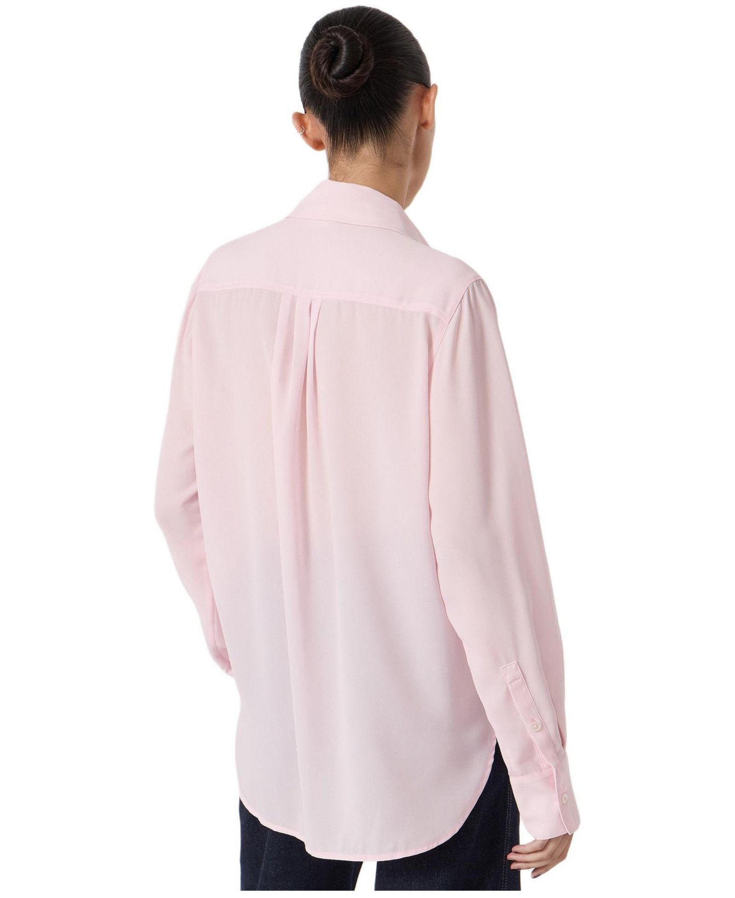 Женская блузка Hush Chiffon Ruffle, цвет: Мягкий розовый — фото 3
