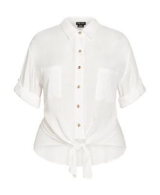 Plus Size Tropical Tie Top