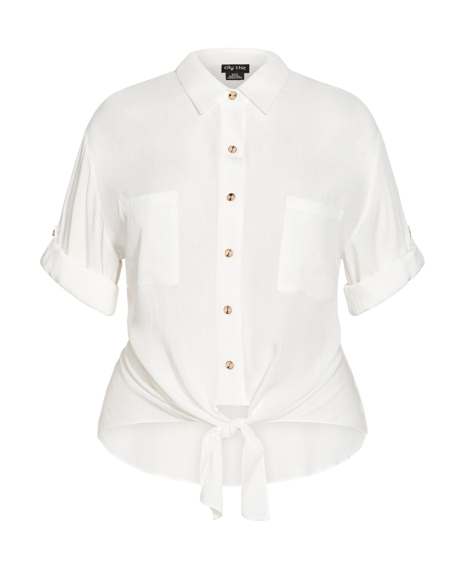 Plus Size Tropical Tie Top