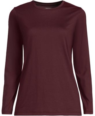 Women's Supima Cotton Long Sleeve Crewneck T-Shirt