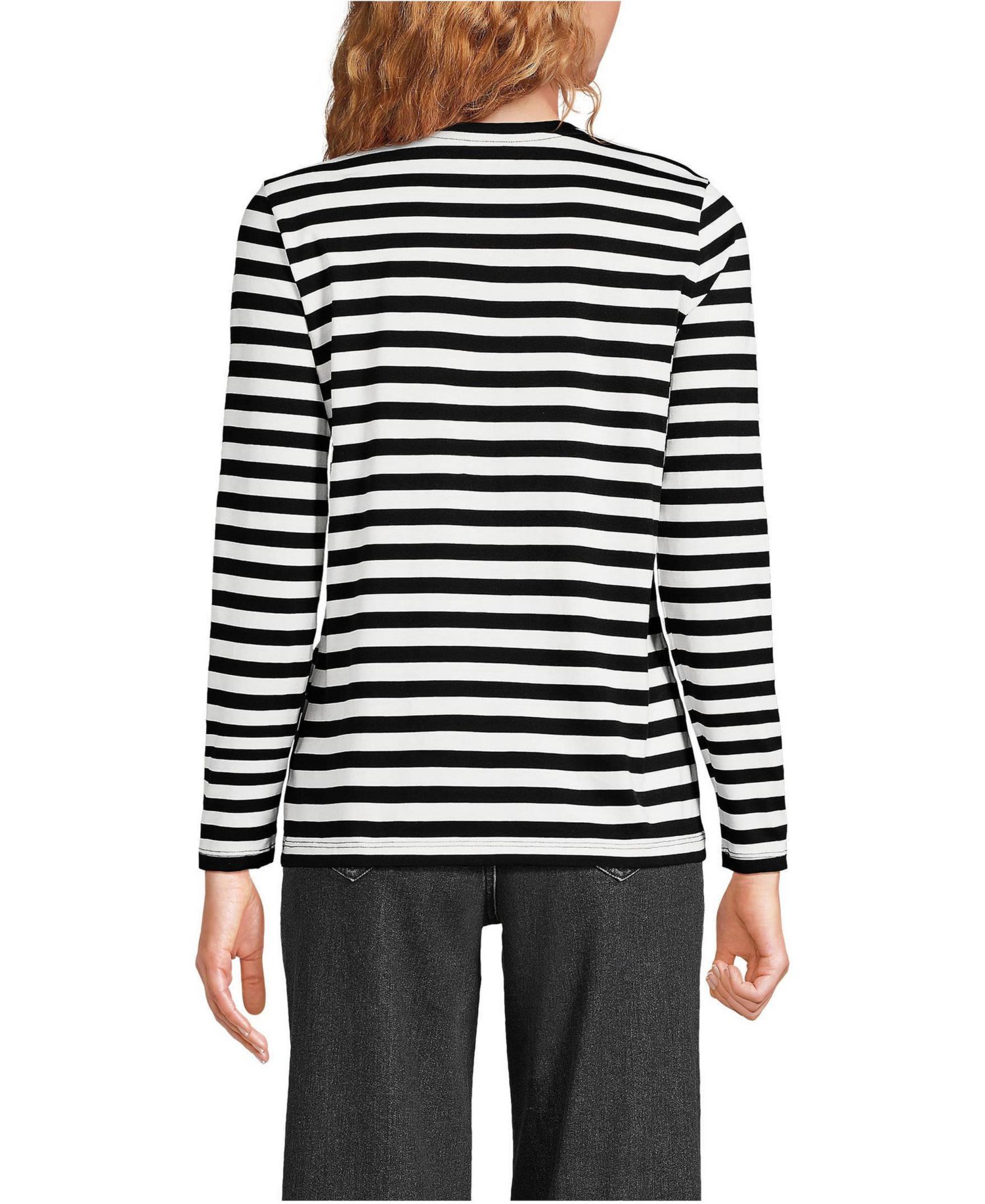 Women's Supima Cotton Long Sleeve Crewneck T-Shirt