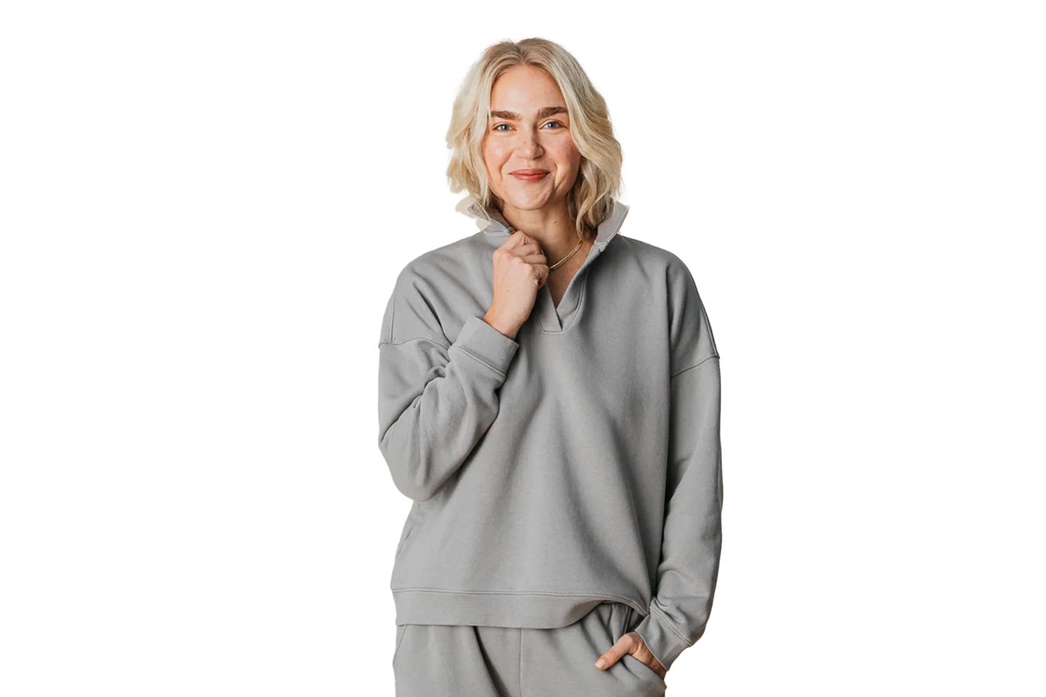 Women's Organic Cotton Teddy Polo Crew