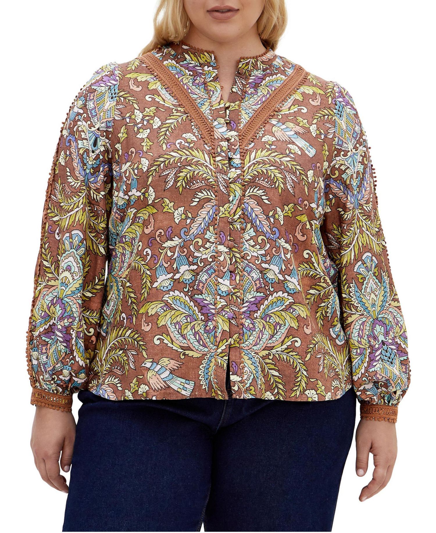 Plus Size Mysteria Print Shirt
