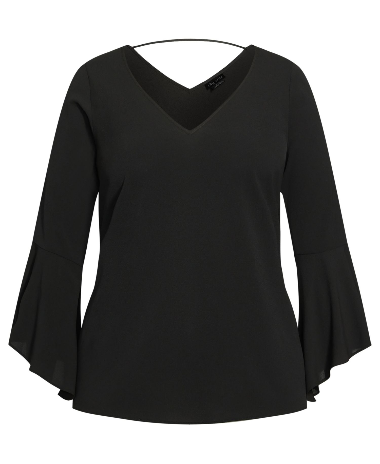 Plus Size Bell Sleeve Top