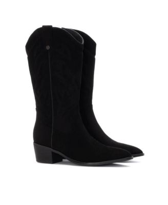 Women's Suede Italian Western Boots