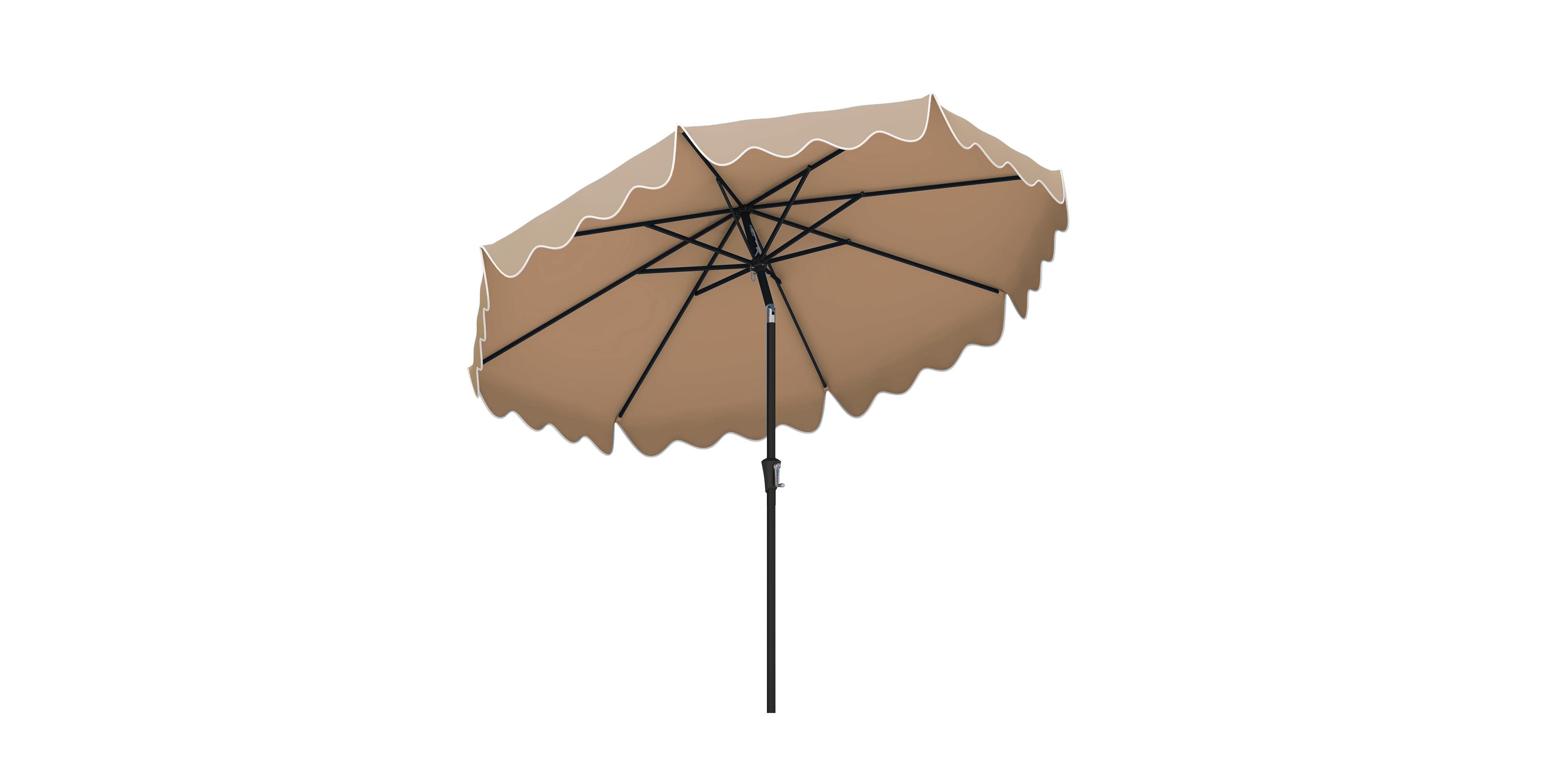 Patio Umbrella with Crank Handle and Push Button Tilt