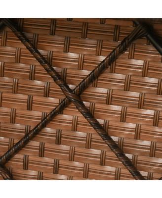 5 Piece Patio Furniture Set, Chairs, Ottoman, Table,