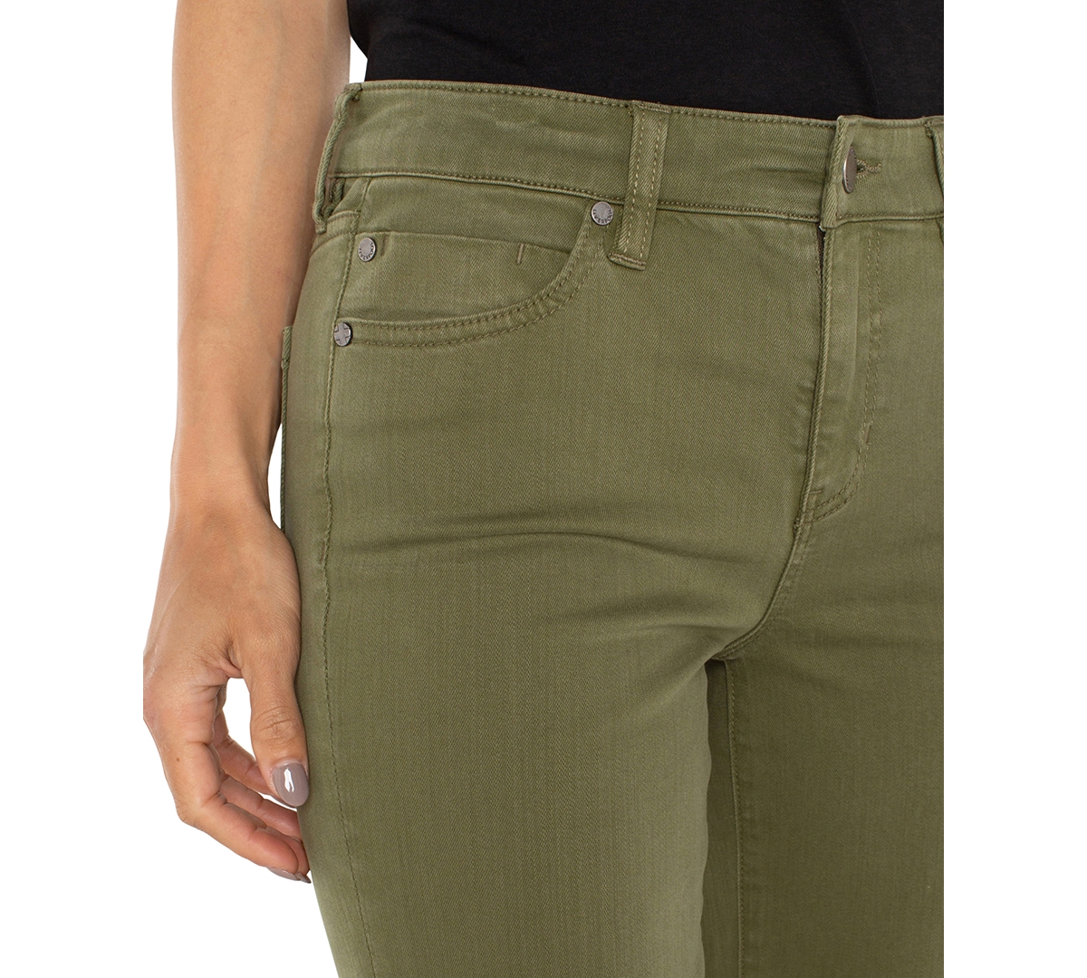 Liverpool Los Angeles Petite Hannah Flare Wide-leg Jeans In Multi