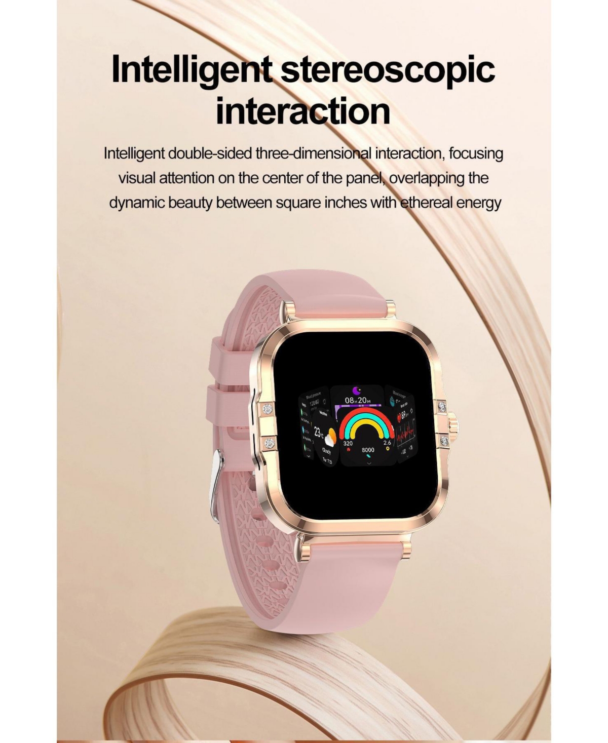 Ruxing Smart Women's 1.75" Watch with Bluetooth Calling and Health Monitoring