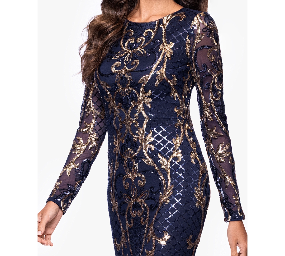 B & A By Betsy And Adam Women's Crewneck Dress In Blue