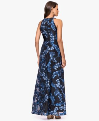 Women's Floral Print Halter Dress