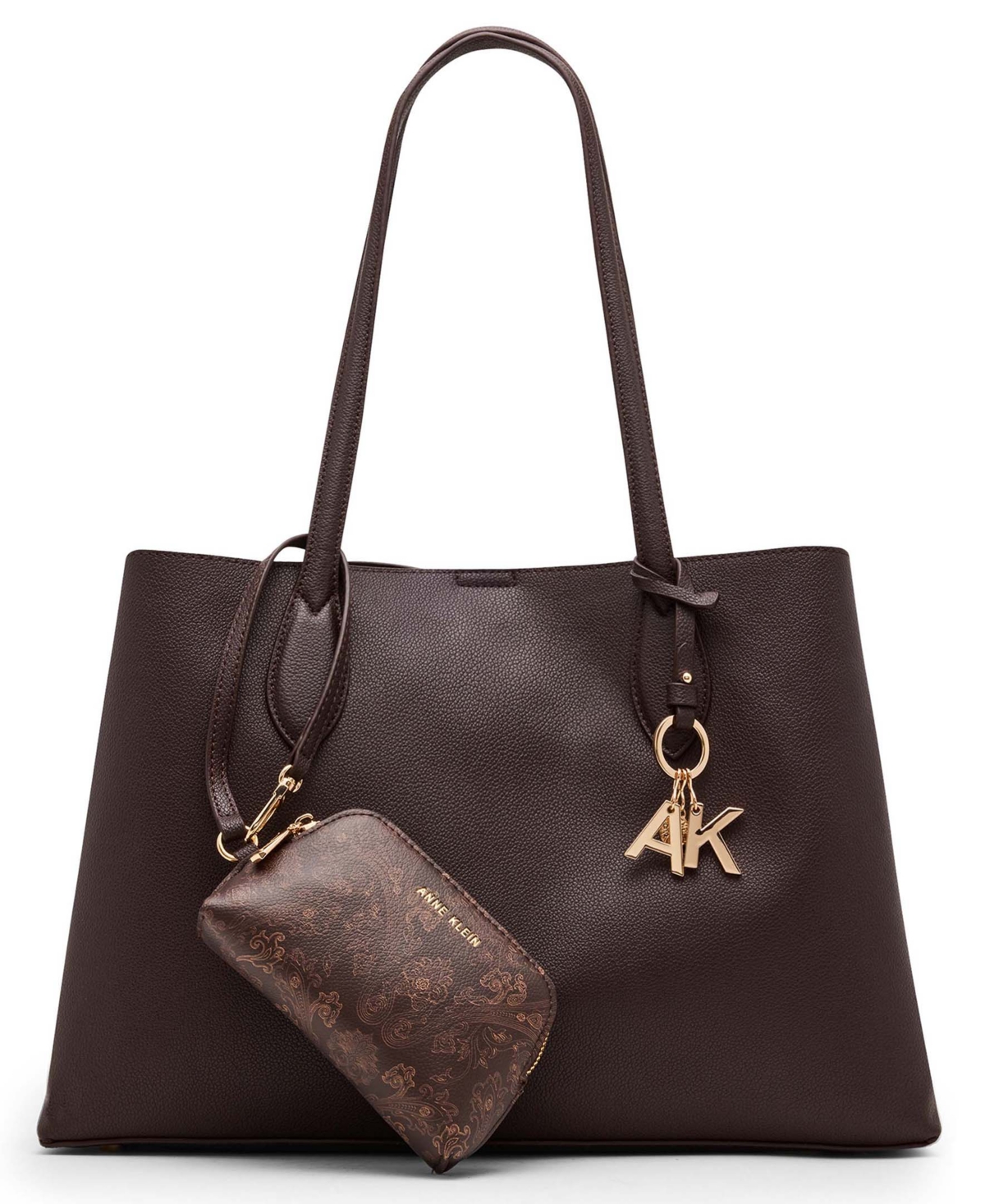 Anne Klein Dome Medium Satchel Bag In Brown