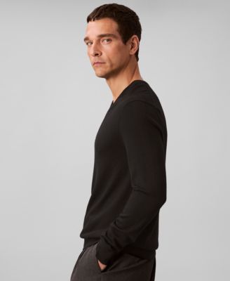 Men's Merino Wool Blend V-Neck Sweater