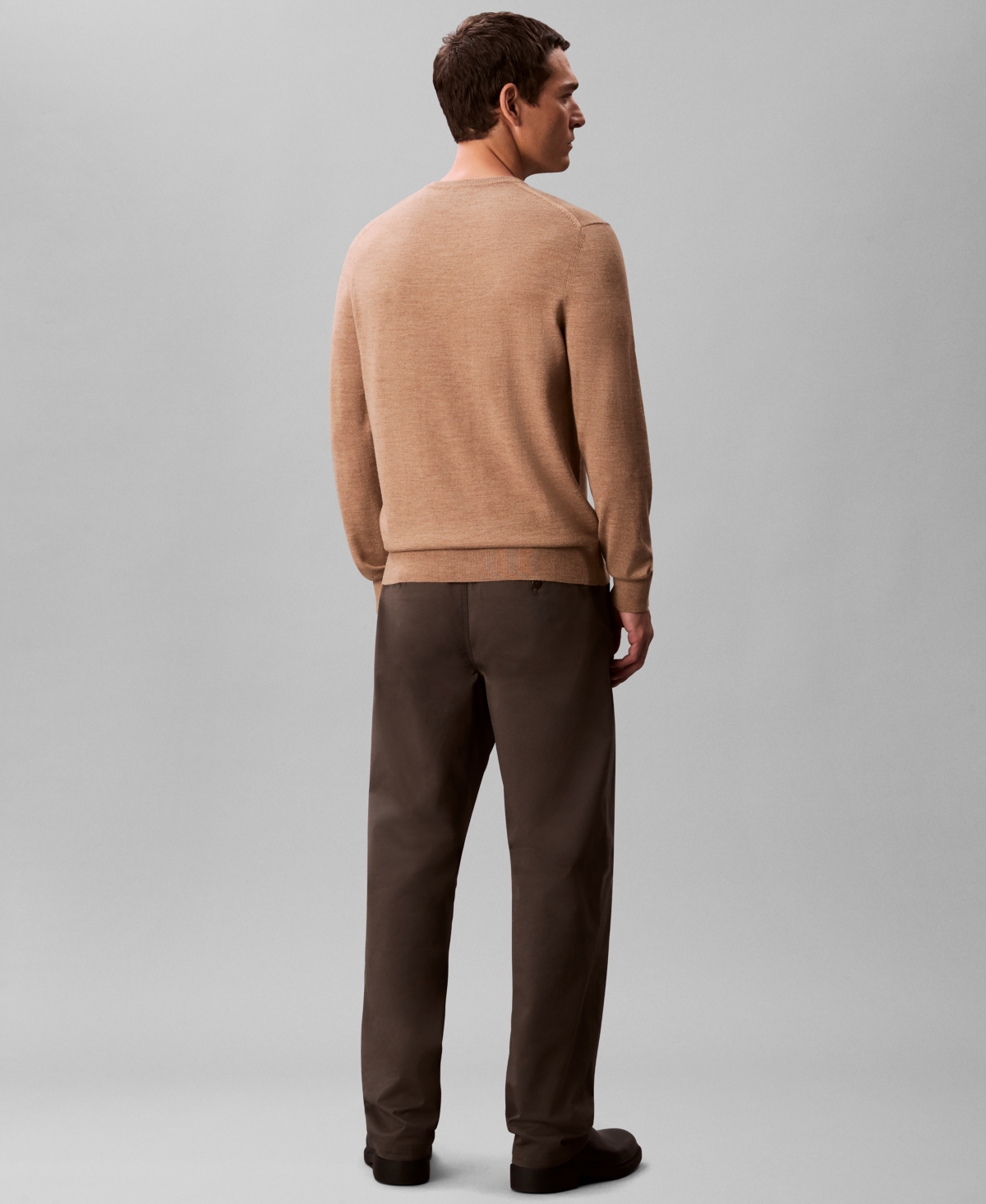 Calvin Klein Men's Merino Wool Blend V-Neck Sweater