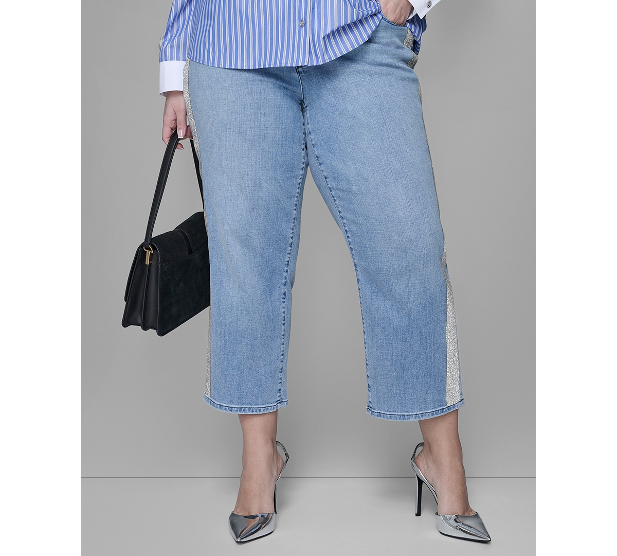 Karl Lagerfeld Paris Plus Hotfix Mid-Rise Jeans