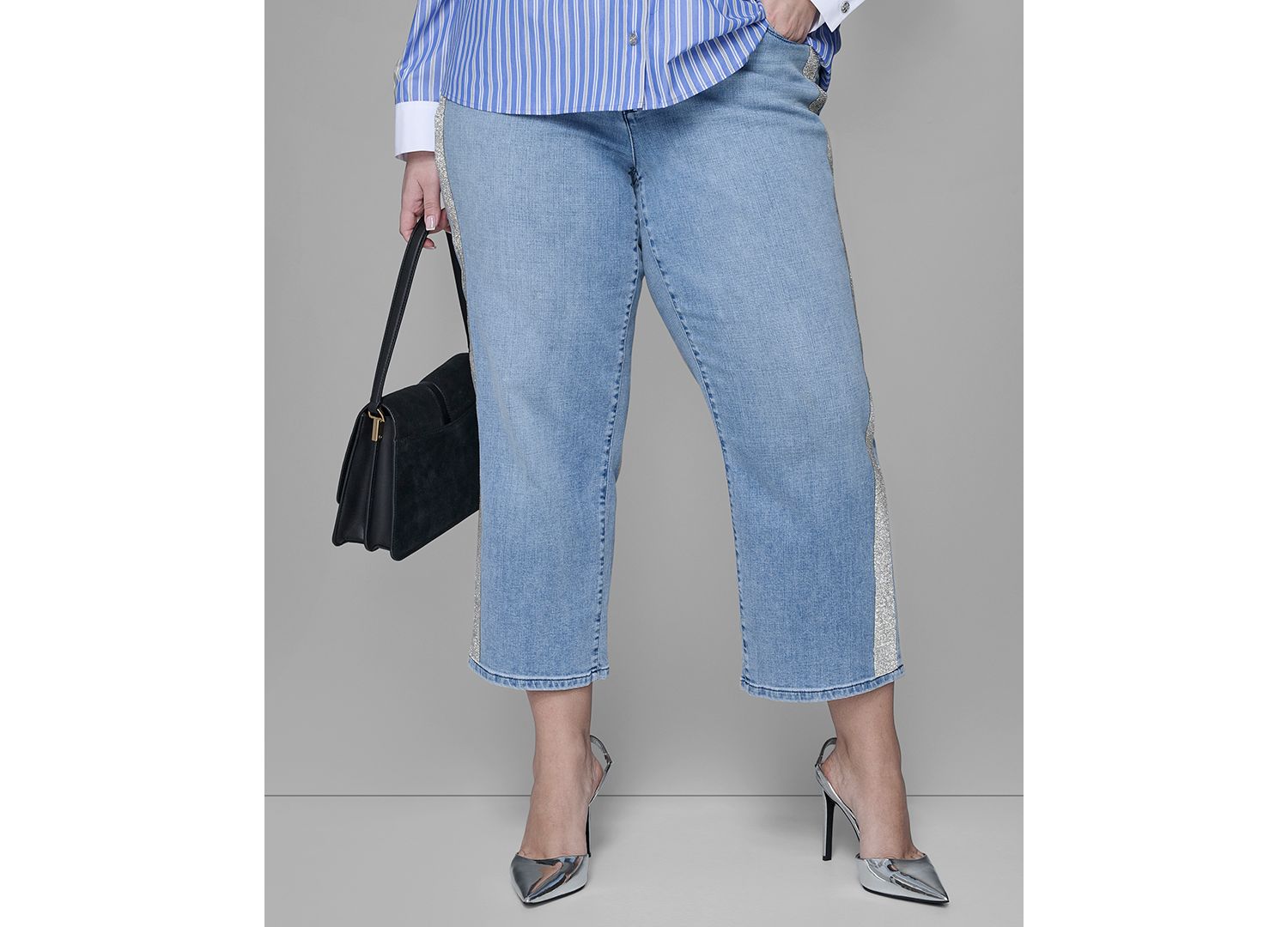 Plus Size Plus Size Hotfix Mid-Rise Jeans