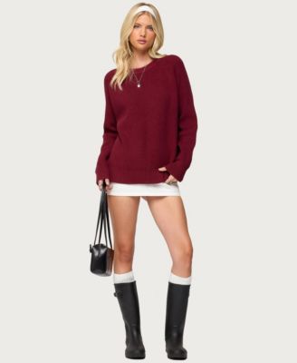Women's Lavonne Oversized Knit Raglan Sweater