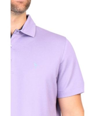 Men's Solid Modal Polo w/Contrast Trim
