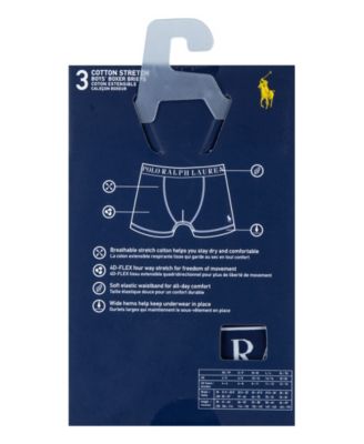 Big Boys 3-Pack Cotton Stretch Boxer Briefs