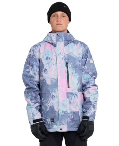 Мужская куртка Quiksilver Mission Printed Long-Sleeve, цвет: Graystone