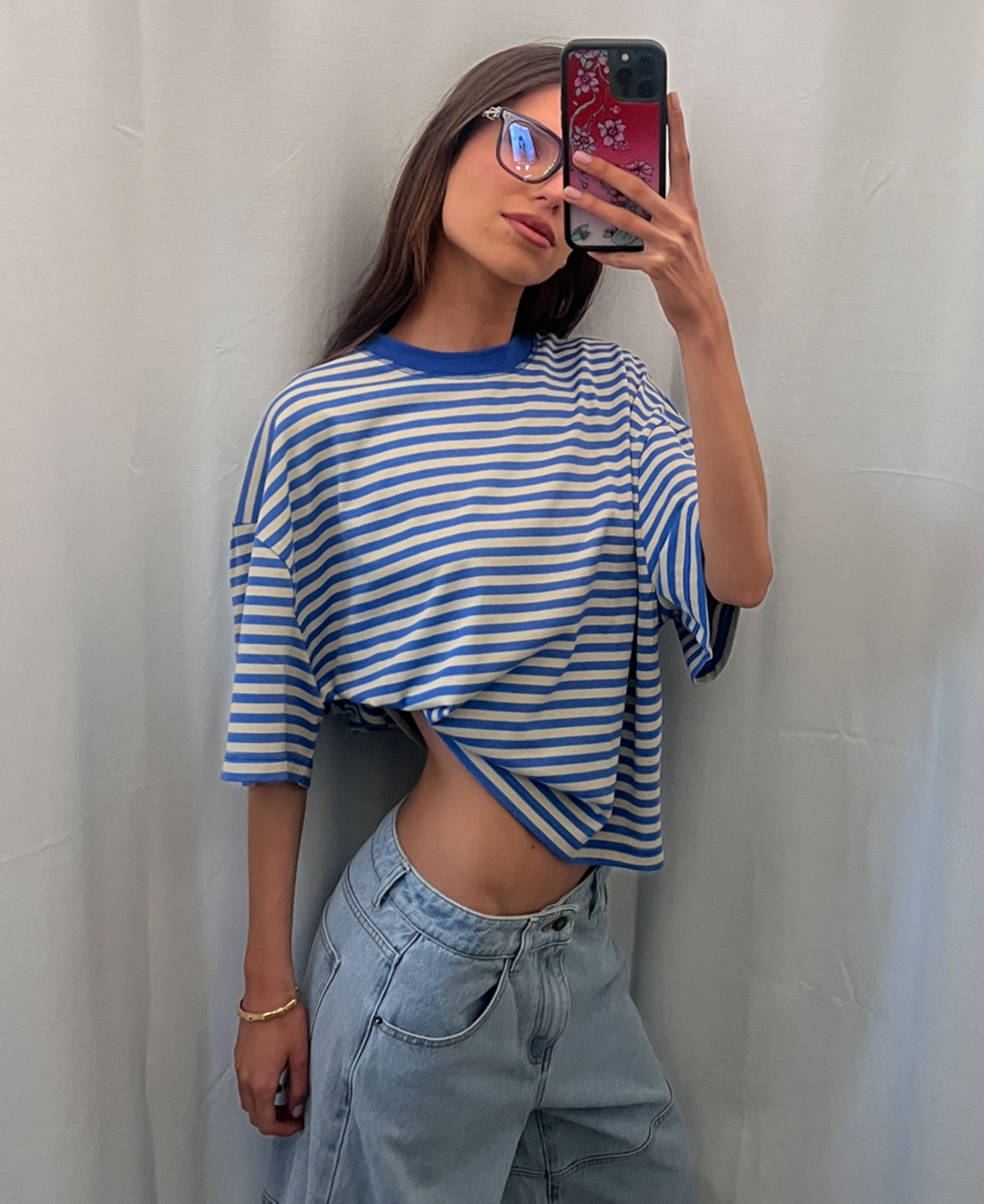 Lioness Women's Short Sleeve Bloom Top In Blue