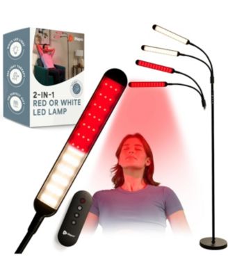 Near Infrared & Red Light Therapy Lamp – 216 LEDs, Dual Head 660nm & 850nm, Adjustable for Skin Health, Pain Relief & Circulation at Home