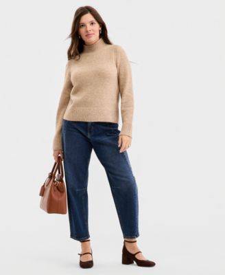 Women's Roll Mock-Neck Sweater, Macy's Exclusive