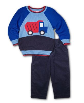 Baby Boys Sweater With Dump Truck