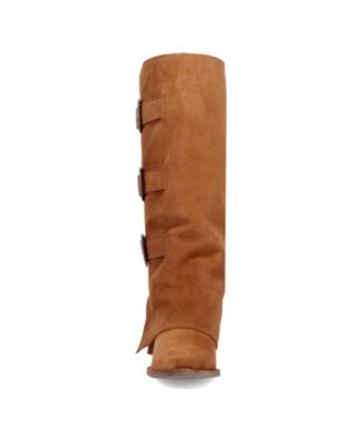 Women's Buckle Bunny Suede Leather Boot