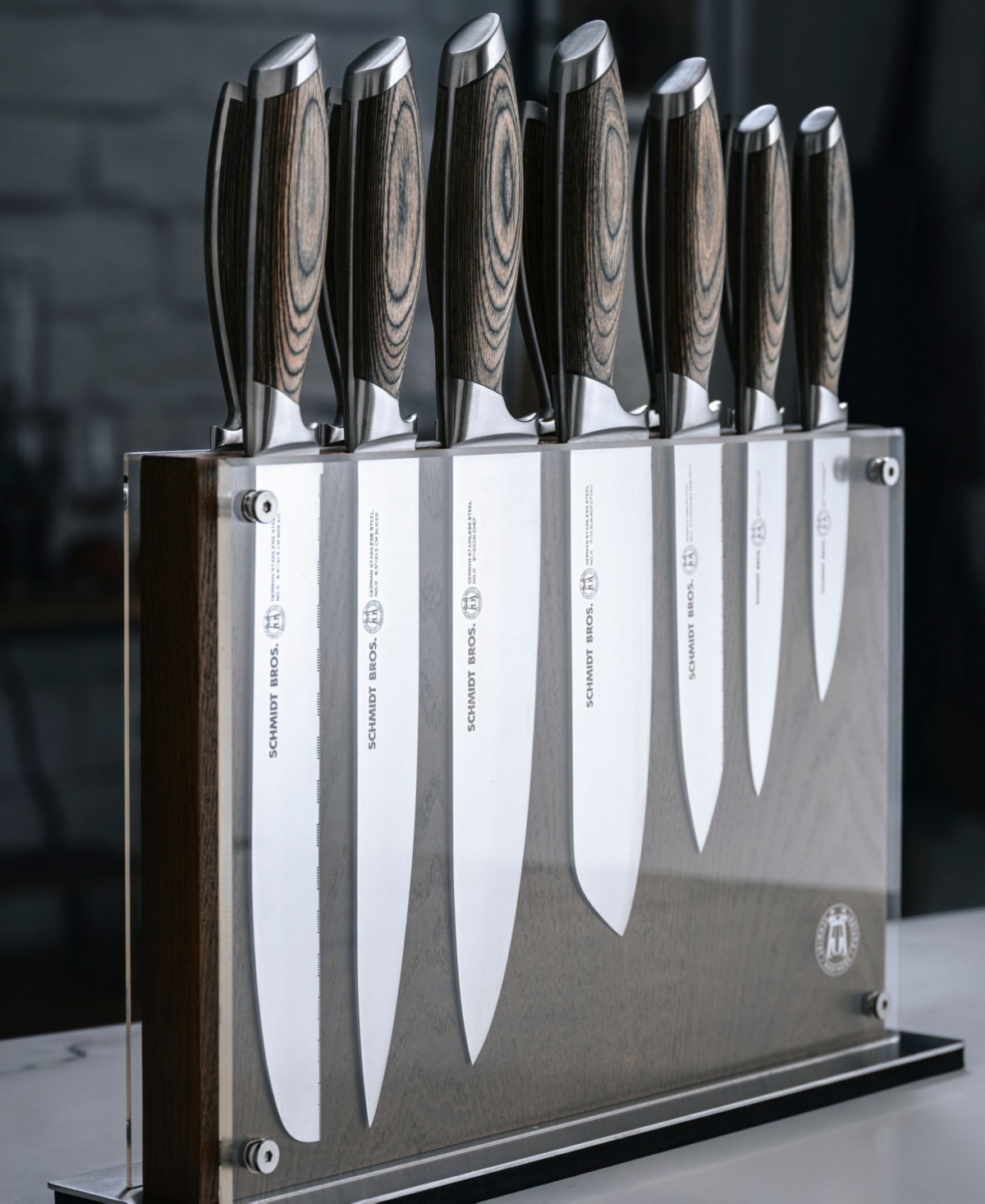 Schmidt Brothers Bonded Ash 15-Pc. Knife Block Set
