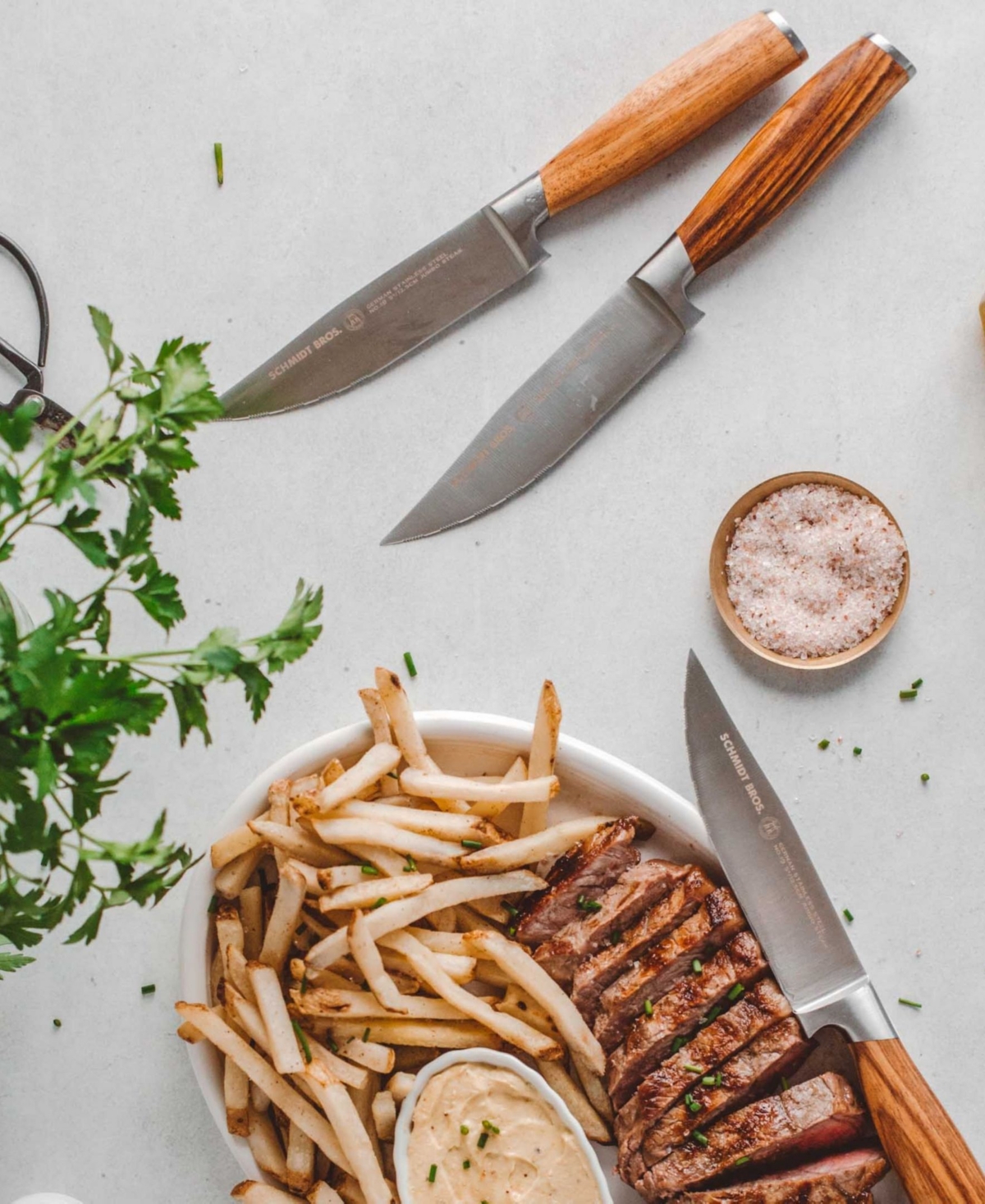 Schmidt Brothers Zebra Wood 4-Pc. Steak Knife Set