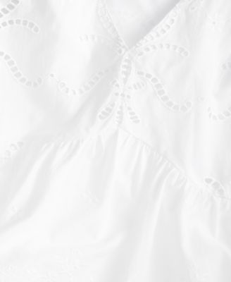 Women's Cutwork V-Neck Tank Top, Macy's Exclusive