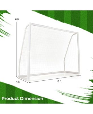 Outdoor Recreation & Sports Gear 8' x 6' Soccer Goal with Ground Stakes and Soccer Cones
