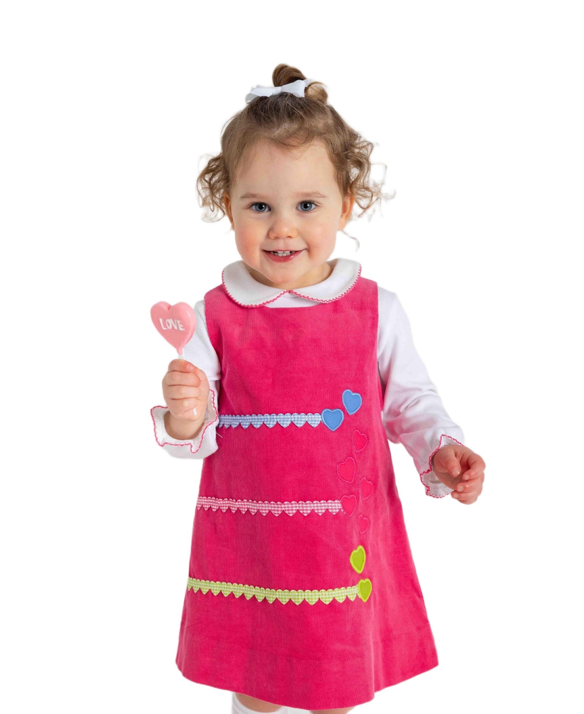 Florence Eiseman Baby Girls Corduroy Jumper With Hearts