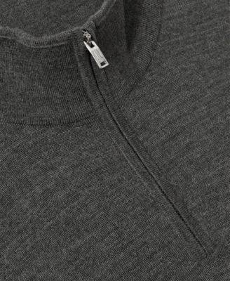 Men's Merino Wool Half-Zip Funnel Neck Sweater