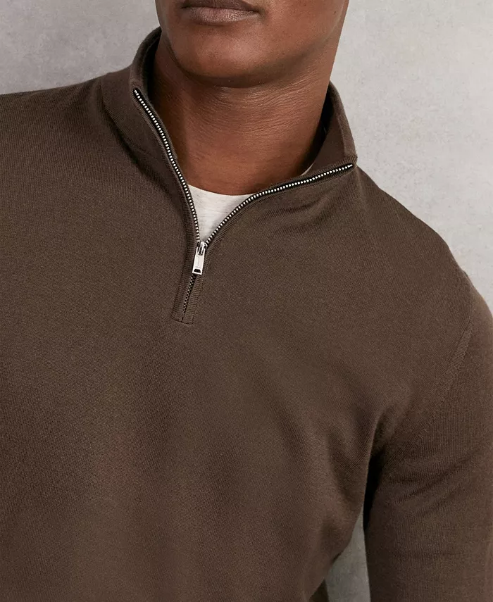 Men's Merino Wool Half-Zip Sweater - thumbnail 4