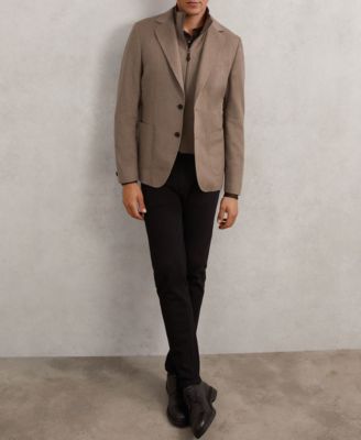 Men's Single-Breasted with Gilet Insert Tailored-Fit Blazer