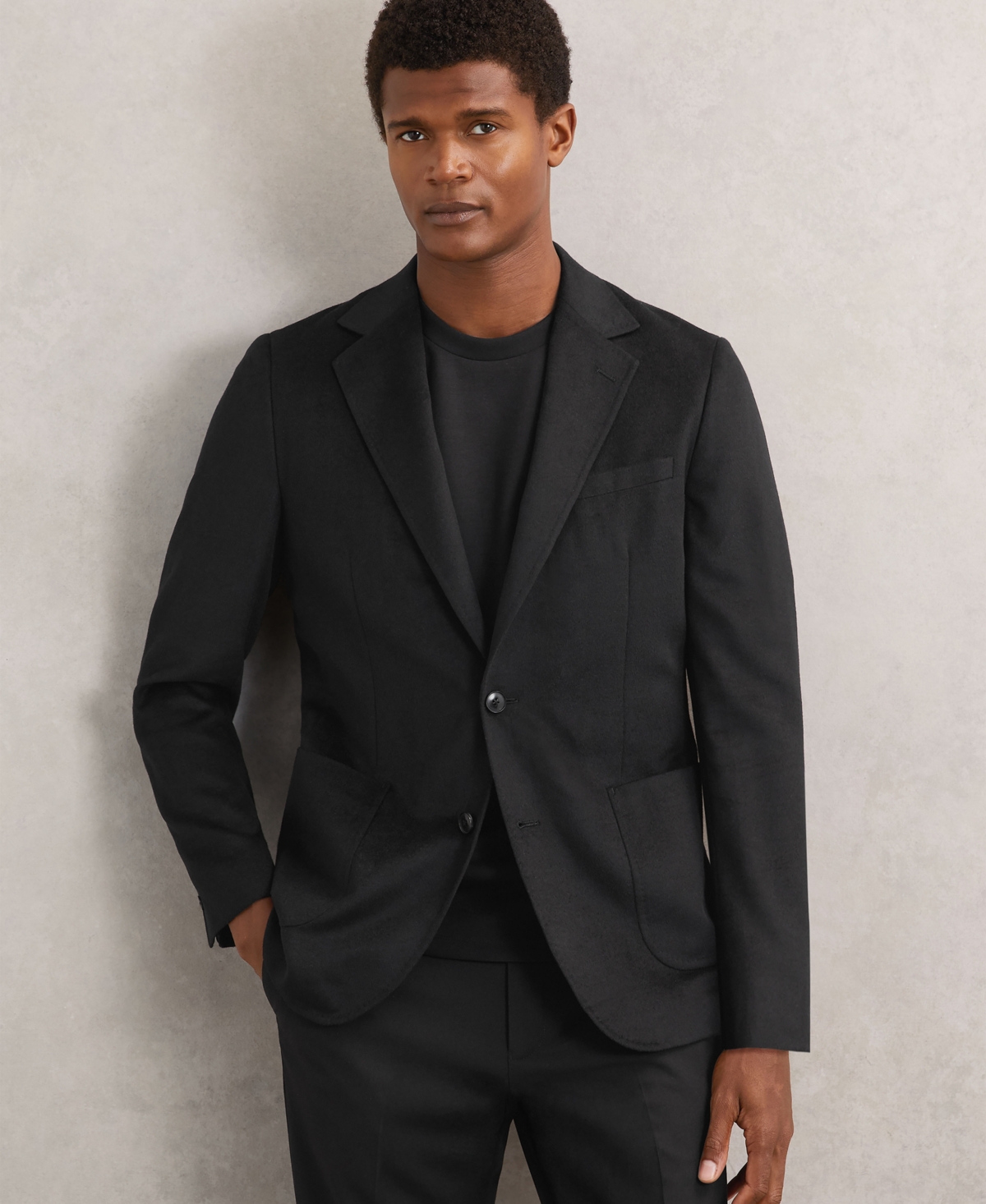 Reiss Men's Single-Breasted with Gilet Insert Tailored-Fit Blazer