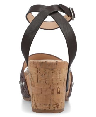 Women's Vanessa Open Toe Platform Clog Heels