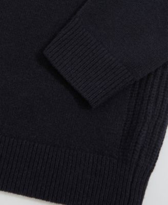 Men's Wool-Cashmere Reverse-Seam Sweater