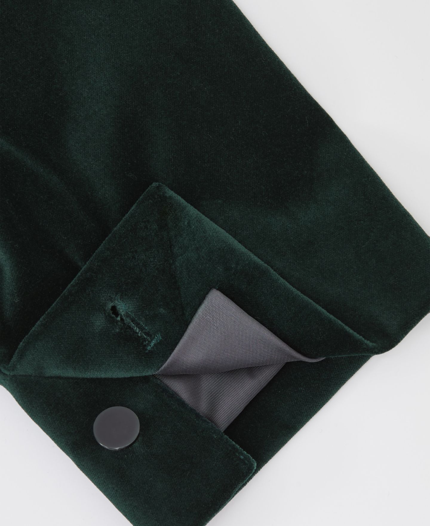 Мужской пиджак REISS Apsara Single-Breasted Velvet Slim-Fit Blazer, цвет: Изумрудный зелёный — фото 4
