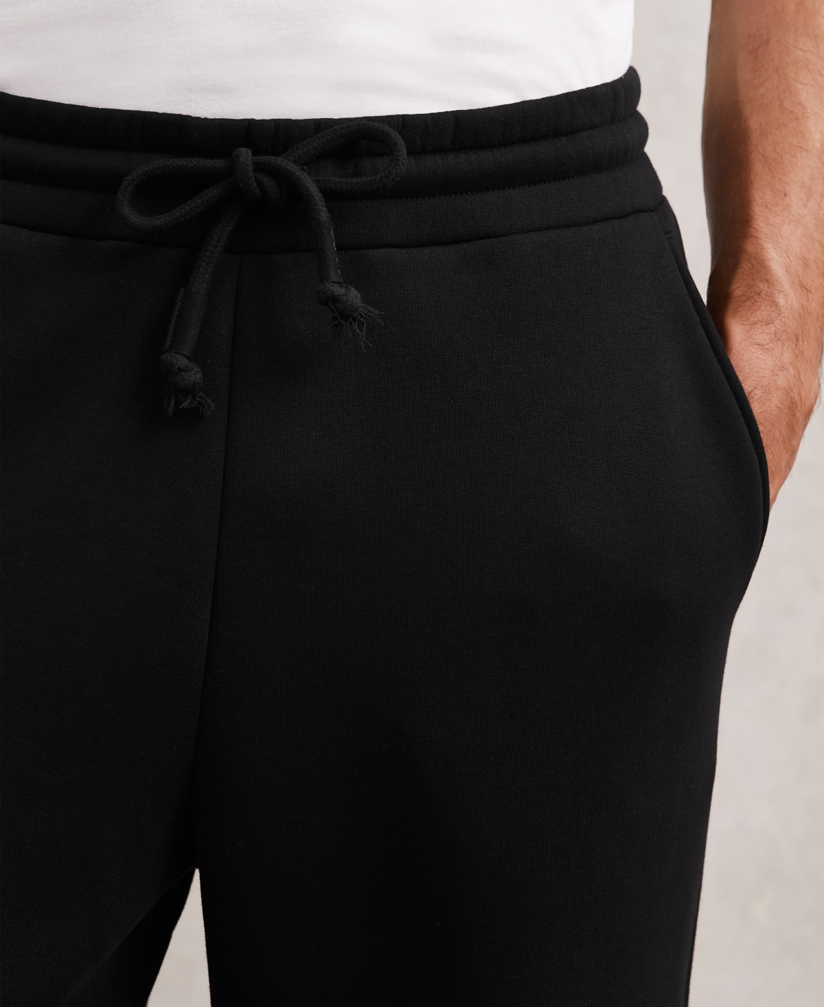 Reiss Men's Cotton-Blend Fleece-Back Joggers